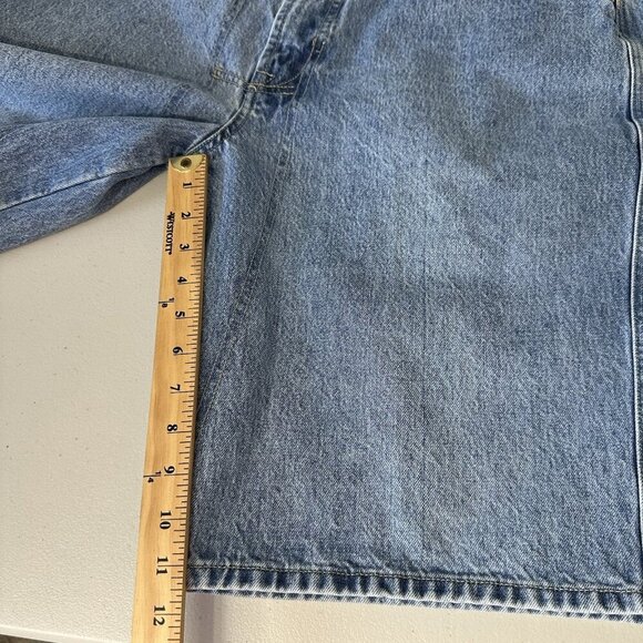 Marithe Francois Girbaud Denim Shorts Size 36 Blue Vintage Jorts Baggy - Picture 8 of 10
